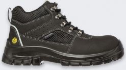 Skechers Buty Skechers Trophus Letic S1P ESD Black. Czarne buty sportowe męskie Skechers, bez wzorów, bez zapięcia. Za 306.75 zł.