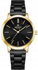 Zegarek Giewont Zegarek Damski Giewont Sapphire Złoto Czarny GW2360-B4. Czarne zegarki damskie Giewont, złote. Za 216.95 zł.