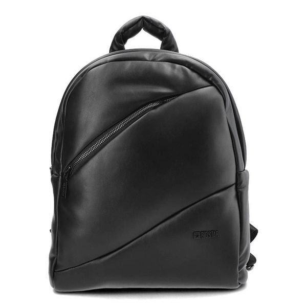 Czarny Stylowy Plecak Damski Big Star. Czarne listonoszki damskie BIG STAR, bez wzorów, z materiału, bez dodatków. Za 175.99 zł.