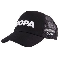 Czapka Dla Dorosłych - Logo Białe 3D - Czarna. Czarne czapki damskie COPA FOOTBALL, bez wzorów. Za 127.06 zł.