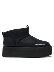 KARL LAGERFELD Botki KL48522S Czarny. Czarne botki damskie KARL LAGERFELD, bez wzorów, z materiału, bez obcasa, na płaskiej podeszwie, bez zapięcia. Za 899.99 zł.