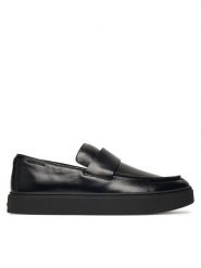 Calvin Klein Półbuty Hybrid Clean Cup Loafer Band Lth HM0HM02250 Czarny. Czarne półbuty męskie Calvin Klein, bez wzorów, ze skóry, bez obcasa, bez zapięcia. Za 569.99 zł.