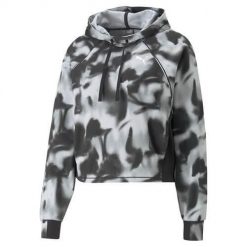 Bluza sportowa damska Puma Modern Sports Aop Hoodie. Szare bluzy damskie Puma, l, bez wzorów, sportowe, bez ramiączek, z kapturem. Za 403.00 zł.