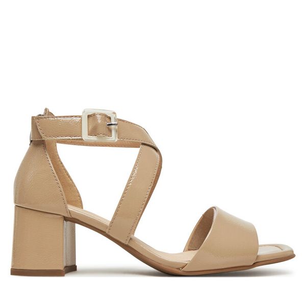 Sandały Ara. Brązowe sandały damskie Ara, bez wzorów, bez obcasa, na słupku, bez zapięcia. Za 379.99 zł.