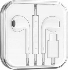 Słuchawki Denmen SŁUCHAWKI UNIWERSALNE DENMEN TYP-C USB-C BIAŁE DOUSZNE DR09. Białe słuchawki douszne Denmen. Za 29.70 zł.