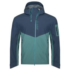 Męska kurtka outdoorowa Kilpi METRIX-M. Niebieskie kurtki męskie Kilpi, m, bez wzorów, sportowe, bez kaptura. Za 835.17 zł.