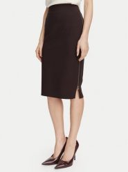 Rinascimento Spódnica ołówkowa CFC0130146003 Brązowy ciemny Slim Fit. Brązowe spódnice damskie Rinascimento, xs, bez wzorów, z syntetyku, ołówkowe. Za 399.99 zł.