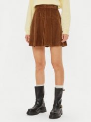 Weekend Max Mara Spódnica mini Zucca 2425106042 Brązowy Regular Fit. Brązowe spódnice damskie Weekend Max Mara, bez wzorów, z bawełny, mini. Za 579.99 zł.