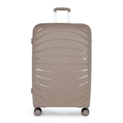 Walizka podróżna KADVA Brava. Brązowe walizki damskie KADVA, bez wzorów. Za 159.99 zł.