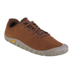 Damskie Skórzane Buty Do Biegania Vapor Glove 6. Brązowe obuwie trekkingowe damskie Merrell, bez zapięcia. Za 638.99 zł.