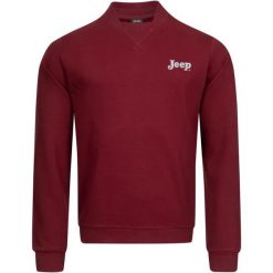 Bluza Bomber Jeep® Męska 2XL - Styl i Komfort dla Nowoczesnego Mężczyzny. Czerwone bluzy męskie Jeep, m, bez wzorów, z bawełny, casualowe, bez ramiączek, bez kaptura. Za 98.07 zł.