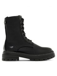 Mustang Trzewiki 1398-507 Czarny. Czarne botki damskie Mustang, bez wzorów, z materiału, bez obcasa, na płaskiej podeszwie, bez zapięcia. Za 239.99 zł.