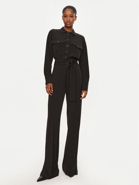 ACCESS FASHION Kombinezon 44-5500-381 Czarny Regular Fit. Czarne sukienki damskie ACCESS FASHION, bez wzorów, z syntetyku, bez kołnierzyka, bez ramiączek. Za 489.99 zł.