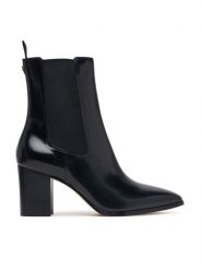 LAUREN RALPH LAUREN Botki Rlyn Bte Hl Bo Bte 802P12049001 Czarny. Czarne botki damskie Lauren Ralph Lauren, bez wzorów, ze skóry, bez obcasa, na słupku, bez zapięcia. Za 1,199.00 zł.