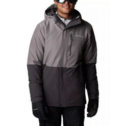Kurtka narciarska męska Columbia Winter District. Szare kurtki sportowe męskie Columbia, na zimę, m, bez wzorów, bez kaptura, narciarskie. Za 909.00 zł.