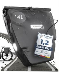 Torba Rowerowa 100% Wodoodporna 25,4 Litra - Czarna. Czarne torby na ramię męskie BÜCHEL, z materiału, na ramię. Za 217.95 zł.