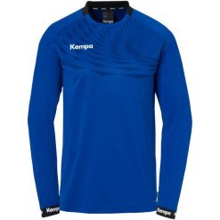 Dżersej z długim rękawem Kempa Wave 26. Niebieskie bluzy męskie Kempa, bez wzorów, z dżerseju, sportowe, bez ramiączek, bez kaptura. Za 204.50 zł.