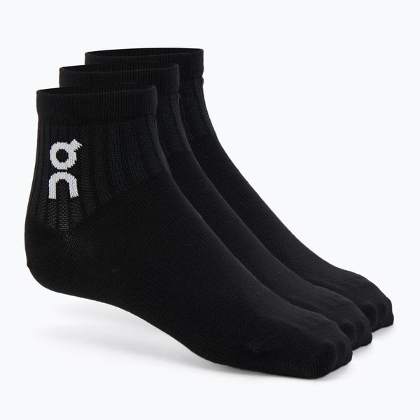 Skarpety On Logo Sock Mid 3. Czarne skarpetki damskie On, bez wzorów, z bawełny. Za 77.99 zł.