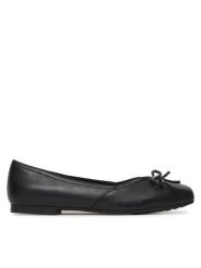 Caprice Baleriny 9-22109-46 Czarny. Czarne balerinki damskie Caprice, bez wzorów, ze skóry, bez obcasa, bez zapięcia. Za 234.99 zł.