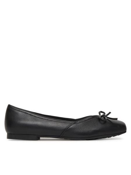 Caprice Baleriny 9-22109-46 Czarny. Czarne balerinki damskie Caprice, bez wzorów, ze skóry, bez obcasa, bez zapięcia. Za 210.99 zł.