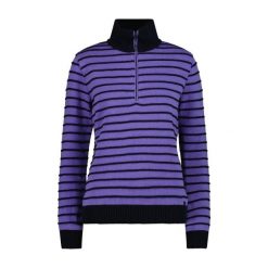 Sweter damski CMP. Fioletowe swetry nierozpinane damskie CMP, na zimę, bez wzorów, eleganckie, bez kołnierzyka, bez ramiączek. Za 340.00 zł.