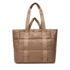 Torebka Roxy. Brązowe shopperki damskie Roxy, bez wzorów, bez dodatków. Za 199.99 zł.