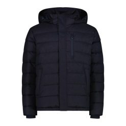 Kurtka puchowa z kapturem na zamek Sorona CMP. Niebieskie kurtki męskie CMP, bez wzorów, z puchu, sportowe, z kapturem. W wyprzedaży za 542.00 zł.