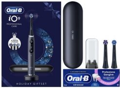 Szczoteczka Oral-B iO 9 Black electric toothbrush, Holiday Giftset. Czarne szczoteczki elektryczne Oral-B. Za 851.84 zł.