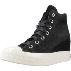 Buty CONVERSE CHUCK TAYLOR ALL STAR 70 WEDGE Czarny. Czarne obuwie sportowe damskie Converse, bez wzorów, ze skóry, bez zapięcia. Za 522.99 zł.