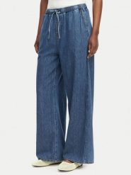 Tommy Jeans Jeansy DW0DW23008 Niebieski Wide Leg. Niebieskie jeansy damskie Tommy Jeans, bez wzorów, z bawełny. Za 409.99 zł.