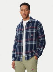 Tommy Jeans Kurtka przejściowa Check DM0DM23135 Granatowy Regular Fit. Niebieskie kurtki męskie Tommy Jeans, m, bez wzorów, z bawełny, bez kaptura. Za 529.99 zł.