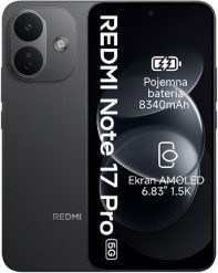 Smartfon Xiaomi Redmi Note 17 Pro 256GB czarny (MZB0OVIEU). Czarne smartfony Xiaomi. Za 1,799.00 zł.