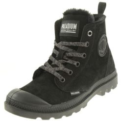 Buty sportowe Sneakersy damskie, Palladium Pampa Hi Zip WL. Czarne obuwie sportowe damskie Palladium, bez wzorów, z gumy, bez zapięcia, trekkingowe. Za 509.99 zł.