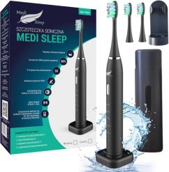 Medi Sleep SZCZOTECZKA SONICZNA DO ZĘBÓW + ETUI + UCHWYT + 37 TYS. DRGAŃ MEDI SLEEP. Szczoteczki soniczne Medi Sleep. Za 139.00 zł.