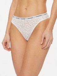 Calvin Klein Underwear Stringi 000QD5051E Biały. Białe majtki damskie Calvin Klein Underwear, z syntetyku. Za 79.99 zł.