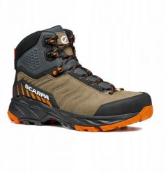 Buty trekkingowe wysokie Scarpa Rush TRK GTX - desert/mango. Trekkingi męskie Scarpa, bez zapięcia. Za 890.18 zł.