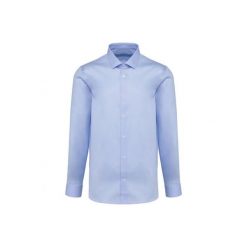 Koszula z długim rękawem Kariban Premium Oxford Pinpoint. Niebieskie koszule męskie KARIBAN, xl, bez wzorów, z bawełny, bez kołnierzyka, bez ramiączek. Za 356.00 zł.