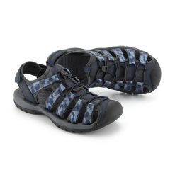 Sandały turystyczne unisex z zakrytym noskiem Alpine Pro Awede. Niebieskie sandały męskie Alpine Pro, na lato, bez wzorów, sportowe, bez zapięcia. Za 243.25 zł.