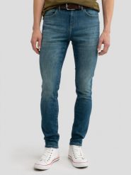 Jeansy męskie skinny niebieskie Olsan 345. Niebieskie jeansy męskie BIG STAR, z denimu, retro. W wyprzedaży za 119.99 zł.