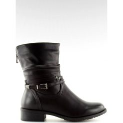 Botki damskie czarne 8232-3 Black. Czarne botki damskie ButyModne, bez wzorów, ze skóry ekologicznej, klasyczne, bez obcasa, na płaskiej podeszwie, bez zapięcia. W wyprzedaży za 109.00 zł.