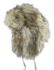 Czapka z Nausznikami, Beżowa z Futerkiem, Zimowa, Ciepła, Męska -JAREK. Brązowe czapki męskie Jarek, na zimę, bez wzorów, z futra. Za 85.00 zł.