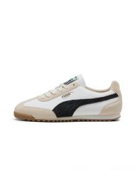 Buty sportowe unisex Puma Arizona Retro skórzane. Białe obuwie trekkingowe damskie Puma, z gumy, bez zapięcia. Za 239.00 zł.