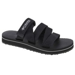 Klapki na basen damskie, W Alava Slide Sandal. Czarne klapki damskie Columbia, bez wzorów, z gumy, sportowe, bez obcasa, bez zapięcia. Za 179.99 zł.