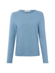 Marc O'Polo Sweter z dzianiny Kobiety Bawełna niebieski, L. Niebieskie swetry nierozpinane damskie Marc O'Polo, l, bez wzorów, z bawełny, eleganckie, bez kołnierzyka, bez ramiączek. Za 349.95 zł.