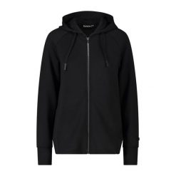 Damska bluza z kapturem z jerseyu CMP. Czarne bluzy damskie CMP, bez wzorów, z jersey, sportowe, bez ramiączek, z kapturem. Za 356.00 zł.