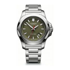 PROMOCJA ZEGAREK VICTORINOX SWISS ARMY I.N.O.X 241725.1. Zielone zegarki męskie VICTORINOX, bez wzorów, z nylonu, szklane. W wyprzedaży za 1,750.00 zł.