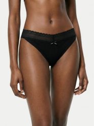 HUGO Figi klasyczne 50557200 Czarny. Czarne majtki damskie Hugo, z bawełny. Za 209.99 zł.