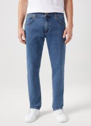 WRANGLER GREENSBORO MĘSKIE SPODNIE JEANSOWE JEANSY DŻINSY HAZE 112350665 W15Q018394. Jeansy męskie Wrangler, z jeansu. Za 229.99 zł.