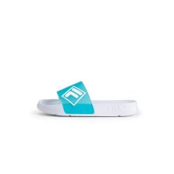 Klapki damskie Fila Morro Bay Lugo. Białe klapki damskie Fila, na lato, bez wzorów, z materiału, eleganckie, bez obcasa, bez zapięcia. Za 118.50 zł.