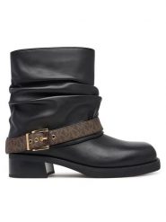 MICHAEL Michael Kors Botki Colby 40F5COFE6L Czarny. Czarne botki damskie MICHAEL Michael Kors, bez wzorów, ze skóry, bez obcasa, na płaskiej podeszwie, bez zapięcia. Za 1,059.00 zł.